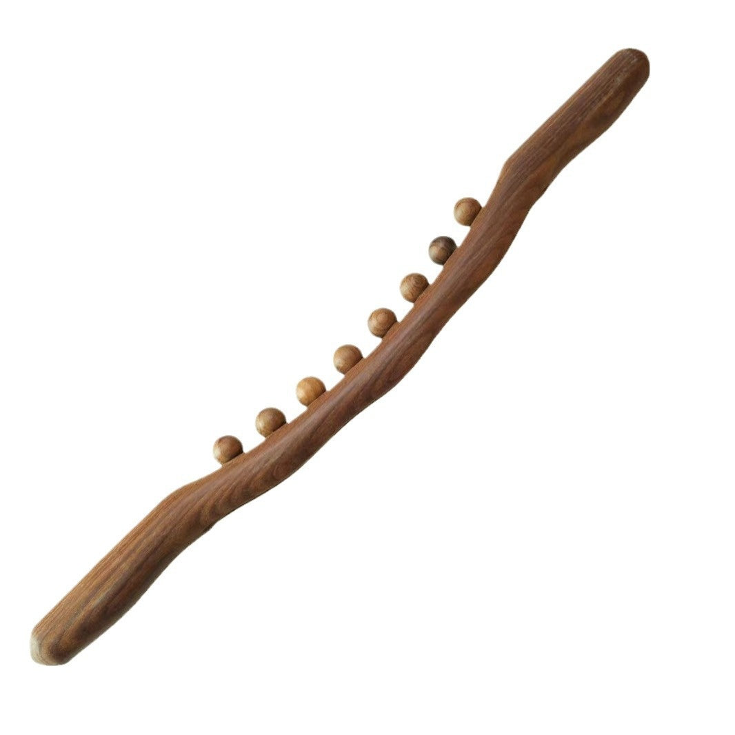 Eight Beads Universal Carbonized Massage Point Scraping Dry Scraping Stick